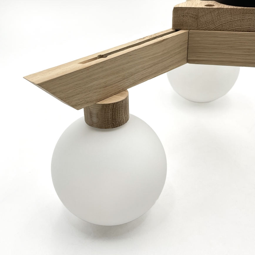 Plafonnier apparent ANTONIO 3xG9/5W/230V chêne/blanc