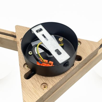 Plafonnier apparent ANTONIO 3xG9/5W/230V chêne/blanc