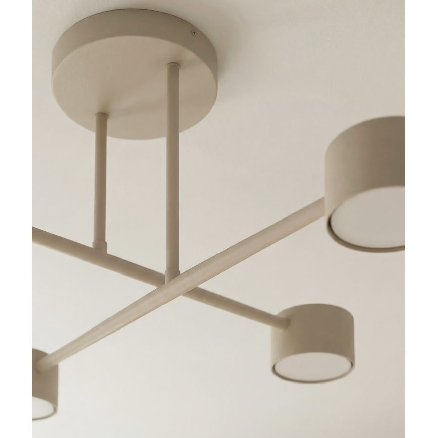 Plafonnier appliqué HALO 4xGX53/12W/230V beige