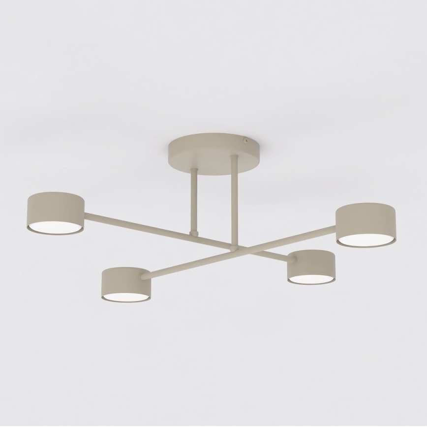Plafonnier appliqué HALO 4xGX53/12W/230V beige