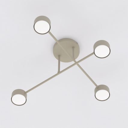 Plafonnier appliqué HALO 4xGX53/12W/230V beige
