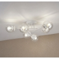 Plafonnier appliqué MALENA 6xE14/5W/230V blanc/transparent