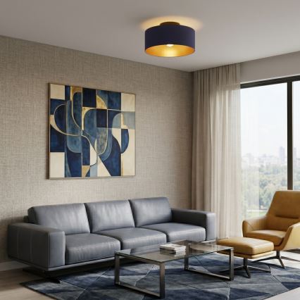 Plafonnier ARDEN, 1 x E27 / 15 W / 230 V, Ø 40 cm, bleu
