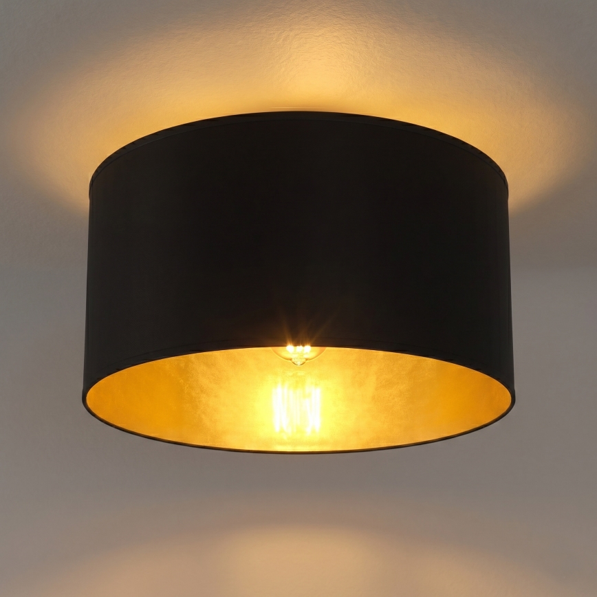 Plafonnier ARDEN 1xE27/15W/230V, diamètre 40 cm, noir