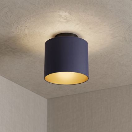 Plafonnier ARDEN 1xE27/15W/230V Ø 18 cm bleu