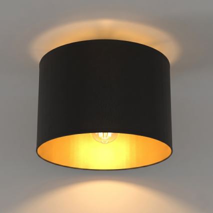 Plafonnier ARDEN 1xE27/15W/230V Ø 25 cm noir