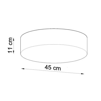 Plafonnier ARENA 45 3xE27/60W/230V blanc