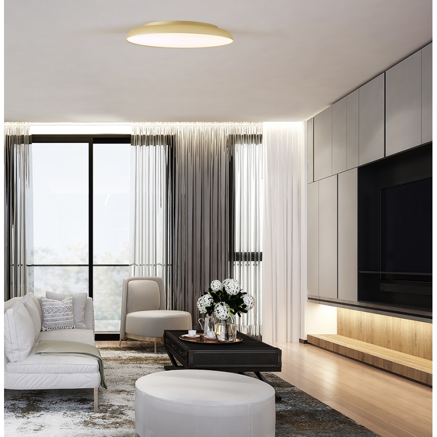 Plafonnier ART LED/40W/230V doré
