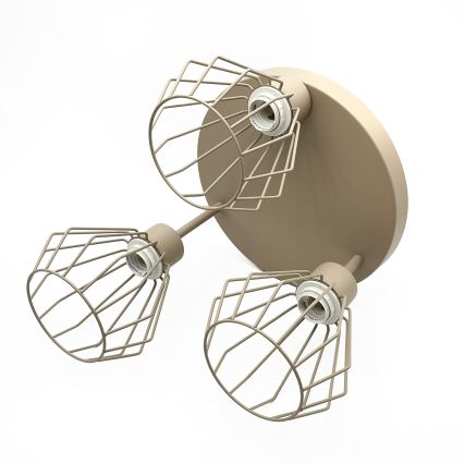 Plafonnier AUDREY 3xE27/15W/230V beige