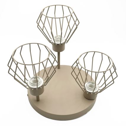 Plafonnier AUDREY 3xE27/60W/230V beige