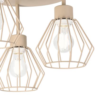 Plafonnier AUDREY 3xE27/60W/230V beige