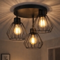 Plafonnier AUDREY 3xE27/60W/230V noir