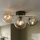 Plafonnier AURIS 3xE14/15W/230V doré/noir fumé/beige