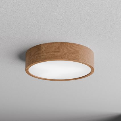 Plafonnier avec détecteur CLEO 3xE27/24W/230V Ø 37,5 cm chêne