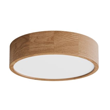 Plafonnier avec détecteur CLEO 3xE27/24W/230V Ø 37,5 cm chêne