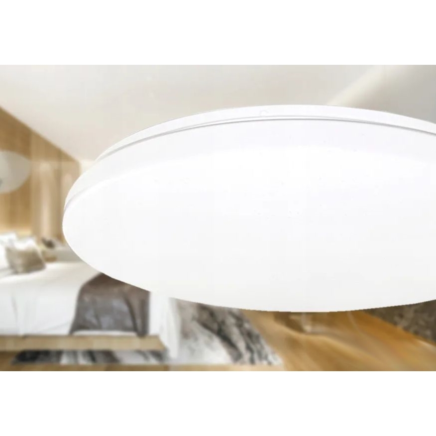 Plafonnier avec détecteur de mouvement et crépusculaire LED/24W/230V 4000K d. 32,5 cm blanc