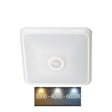 Plafonnier avec détecteur SAMSUNG CHIP LED/12W/230V 3000/4000/6000K blanc