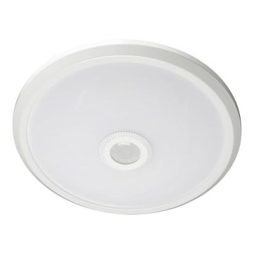 Plafonnier avec détecteur SAMSUNG CHIP LED/12W/230V 3000/4000/6000K d. 29 cm blanc