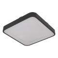 Plafonnier avec détecteur WILTON 2xE27/60W/230V 33x33 cm anthracite