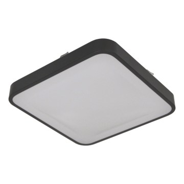 Plafonnier avec détecteur WILTON 2xE27/60W/230V 33x33 cm anthracite