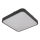 Plafonnier avec détecteur WILTON 2xE27/60W/230V 33x33 cm anthracite