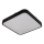 Plafonnier avec détecteur WILTON 2xE27/60W/230V 33x33 cm noir