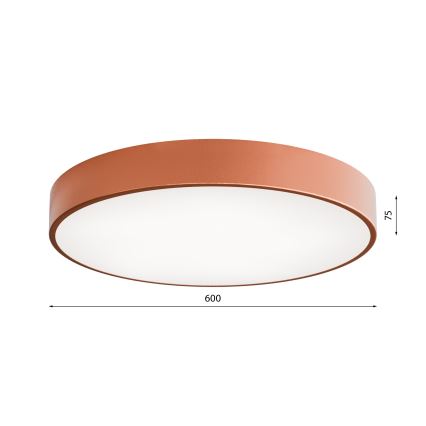 Plafonnier avec un détecteur CLEO 5xE27/24W/230V d. 60 cm cuivré