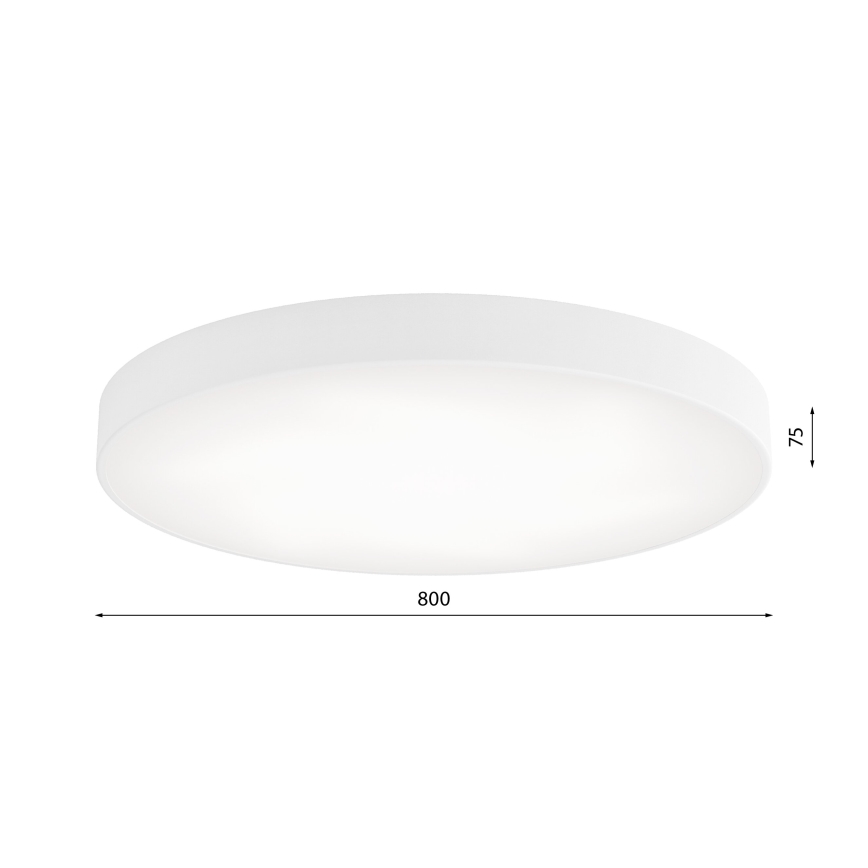 Plafonnier avec un détecteur CLEO 6xE27/24W/230V d. 80 cm blanc