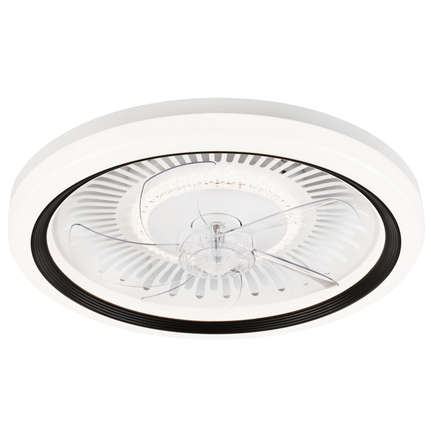 Plafonnier à intensité variable avec ventilateur GEMMA LED/37W/230V blanc + télécommande