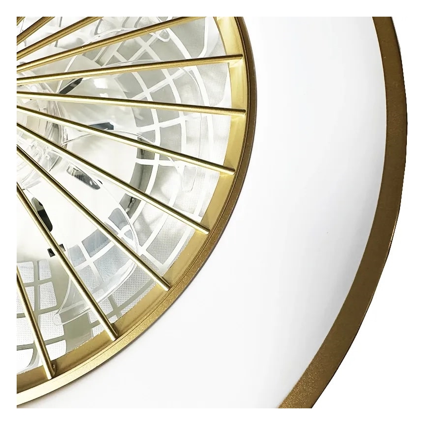 Plafonnier à intensité variable avec ventilateur OPAL LED/48W/230V 3000-6500K + télécommande