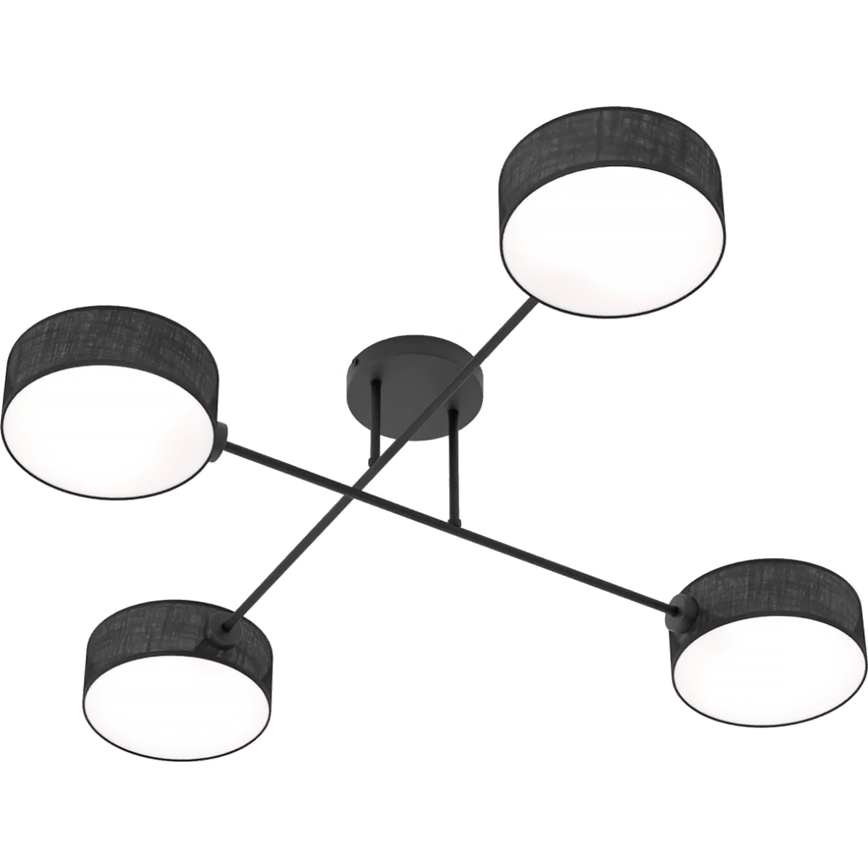 Plafonnier bas MAGA 4xE14/10W/230V noir