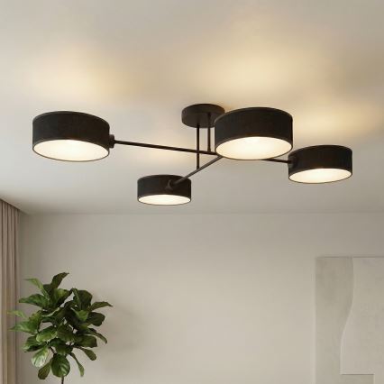 Plafonnier bas MAGA 4xE14/10W/230V noir