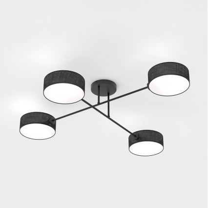 Plafonnier bas MAGA 4xE14/10W/230V noir