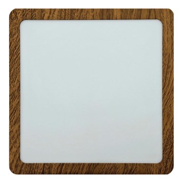 Plafonnier BLOCK LED/18W/230V 4200K 22x22 cm marron