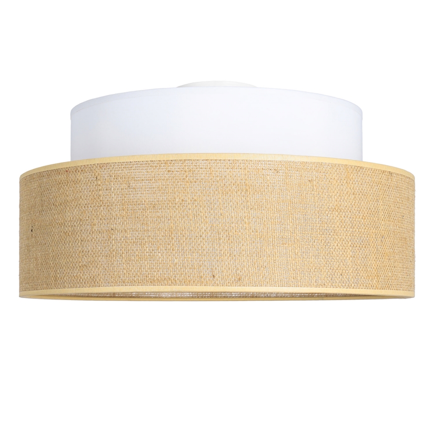 Plafonnier BOHO 1xE27/60W/230V blanc/beige