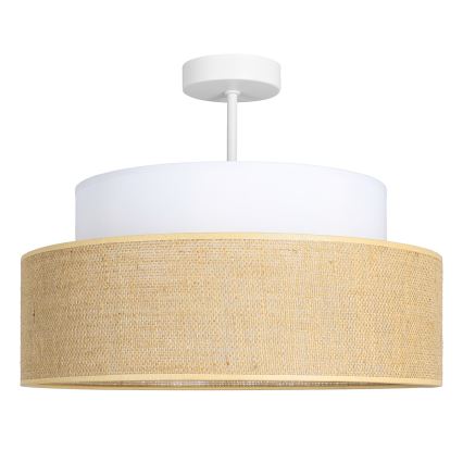 Plafonnier BOHO 1xE27/60W/230V blanc/beige