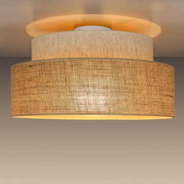 Plafonnier BOHO 1xE27/60W/230V crème/beige