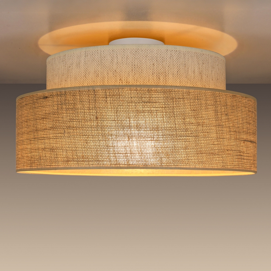 Plafonnier BOHO 1xE27/60W/230V crème/beige