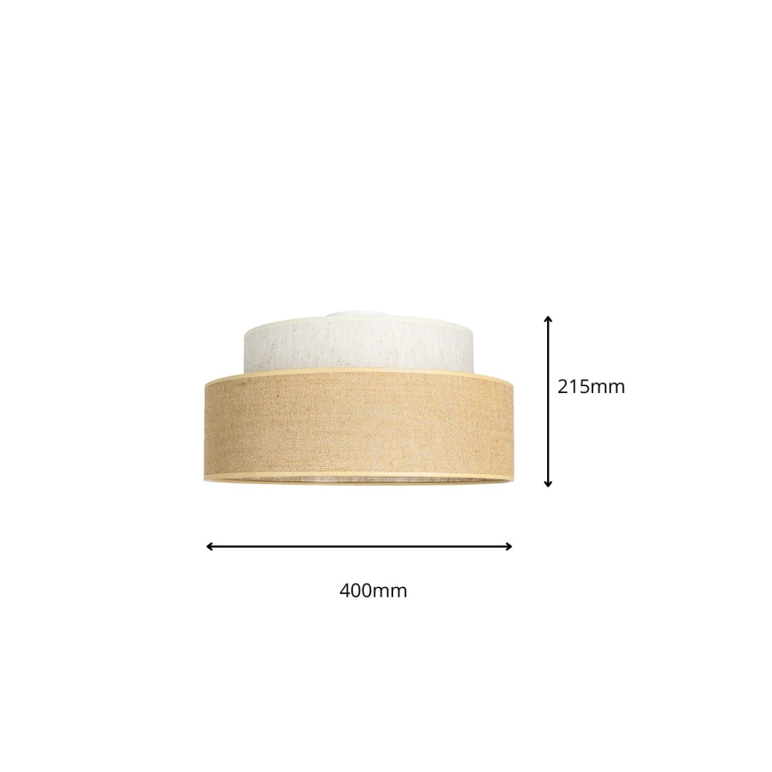 Plafonnier BOHO 1xE27/60W/230V crème/beige