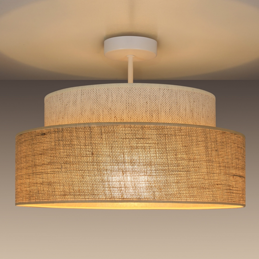 Plafonnier BOHO 1xE27/60W/230V crème/beige