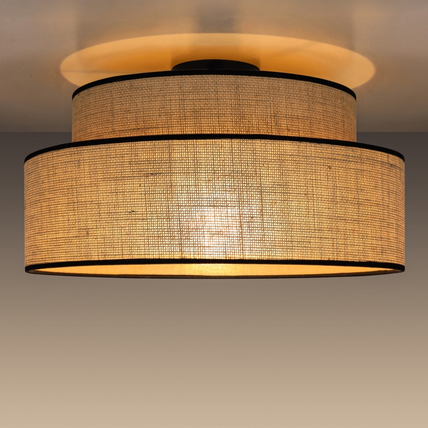 Plafonnier BOHO 1xE27/60W/230V d. 40 cm beige