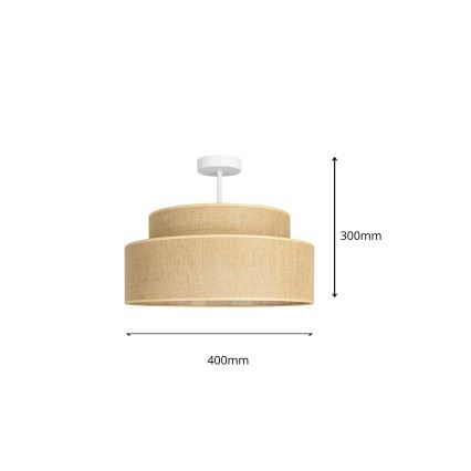 Plafonnier BOHO 1xE27/60W/230V d. 40 cm beige