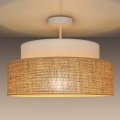 Plafonnier BOHO 1xE27/60W/230V d. 40 cm blanc/beige