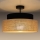 Plafonnier BOHO 1xE27/60W/230V d. 40 cm noir/beige