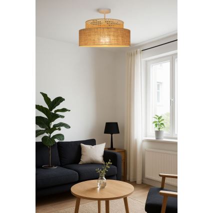 Plafonnier BOHO 1xE27/60W/230V d. 40 cm rotin