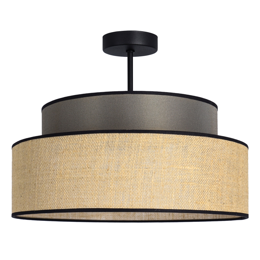 Plafonnier BOHO 1xE27/60W/230V marron/beige