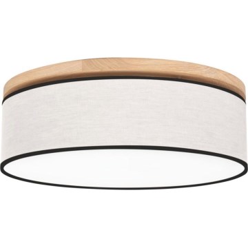 Plafonnier BOHO 3xE27/25W/230V Ø 48 cm chêne