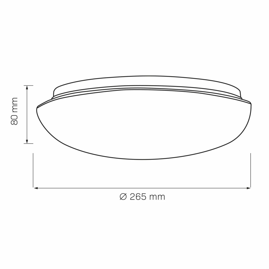 Plafonnier BONIFACY 1xE27/20W/230V d. 26,5 cm blanc