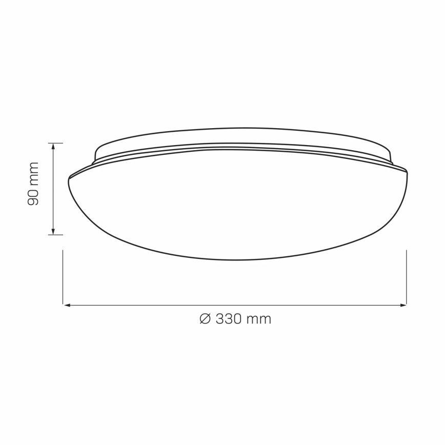 Plafonnier BONIFACY 2xE27/20W/230V d. 33 cm blanc