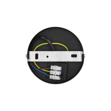 Plafonnier BORHO 1xE27/60W/230V Ø 40 cm noir/jute